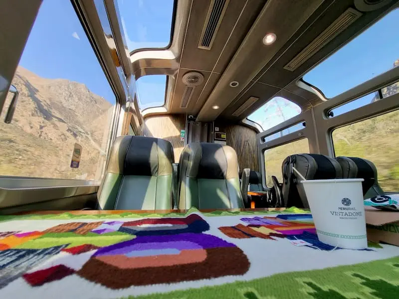 Vistadome train on the Sacred Valley of the Incas Vistadome train on the Sacred Valley of the Incas