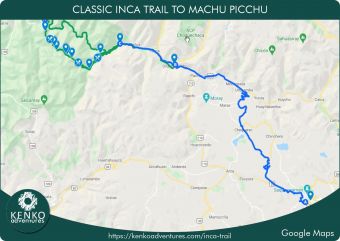 inca trail google map